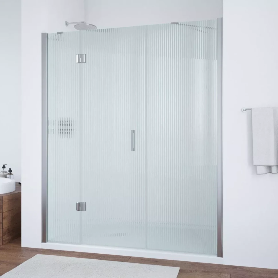 Дверь в душевой проем Vegas-Glass AFP-F NOVO 180 глянцевый хром