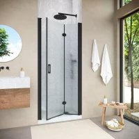 Душевая дверь в нишу Vegas-Glass GPS NOVO 85 h189 черный матовый