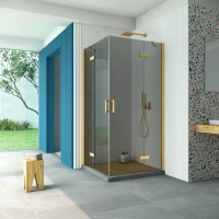 Душевой уголок Vegas-Glass AFA Retta 80x80 золото матовое