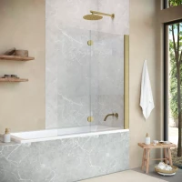 Шторки на ванну Vegas-Glass E2V NOVO 120 золото матовое