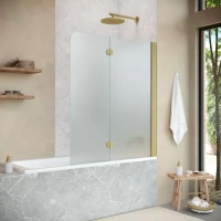 Шторки на ванну Vegas-Glass E2V NOVO 120 золото матовое