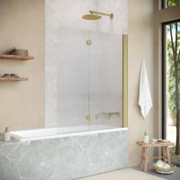 Шторки на ванну Vegas-Glass E2V NOVO 120 золото матовое