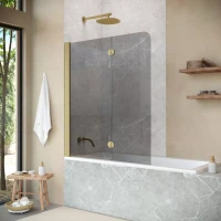 Шторки на ванну Vegas-Glass E2V NOVO 120 золото матовое