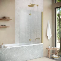 Шторки на ванну Vegas-Glass E2V NOVO 120 золото матовое