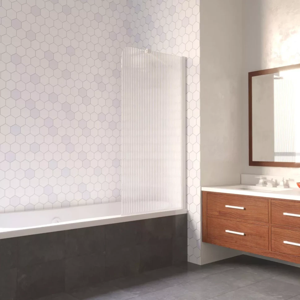 Ограждения на ванну Vegas-Glass EV LUX ST 76 белый