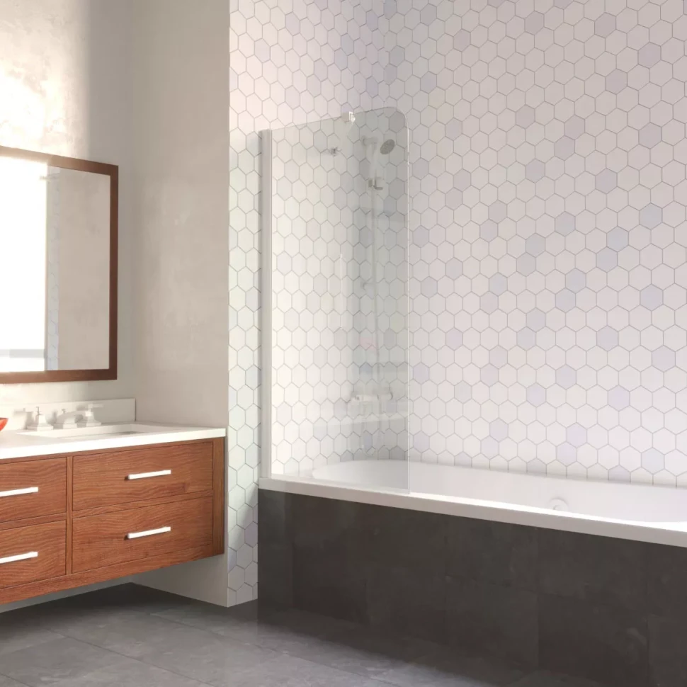 Ограждения на ванну Vegas-Glass EV LUX ST 76 белый