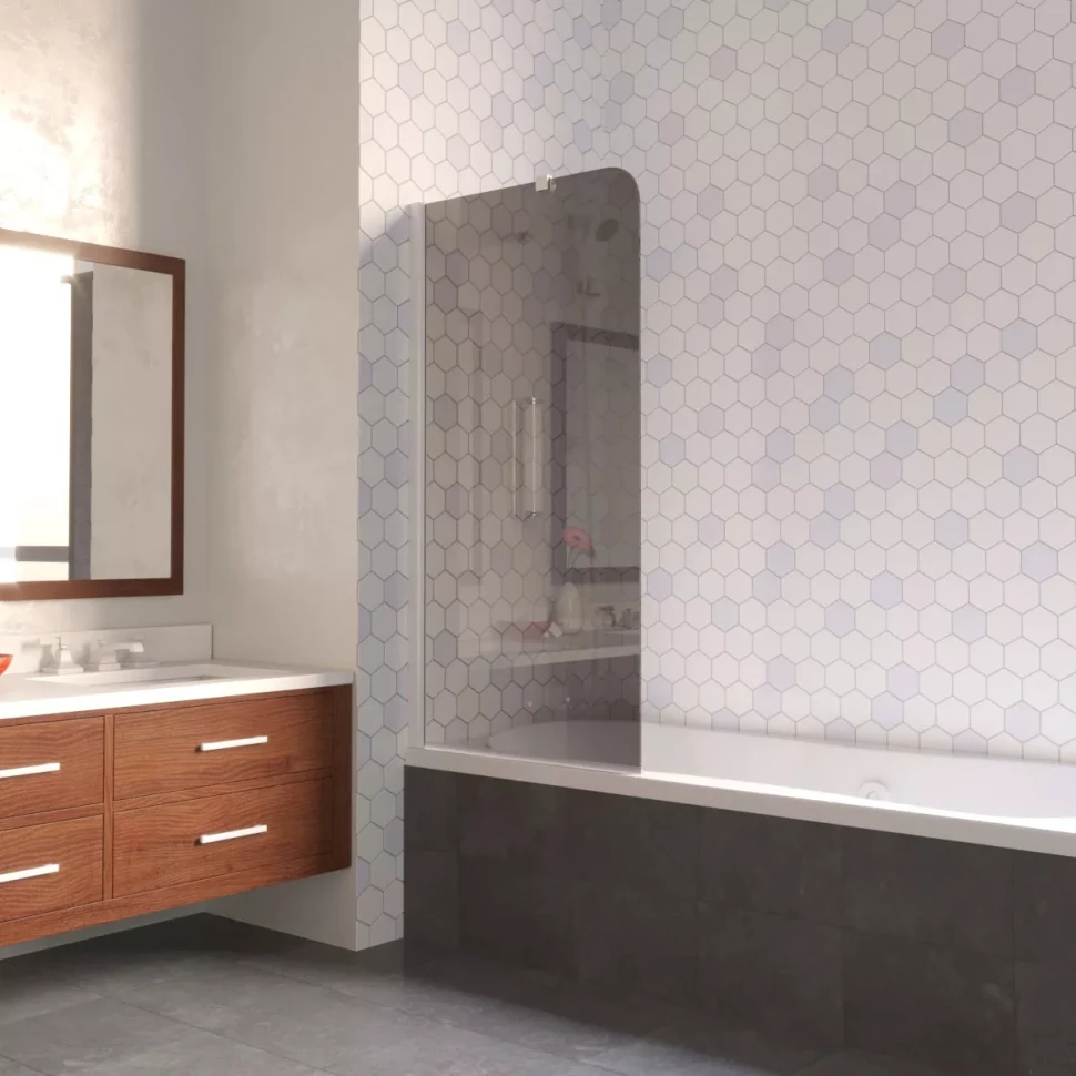 Ограждения на ванну Vegas-Glass EV LUX ST 76 белый