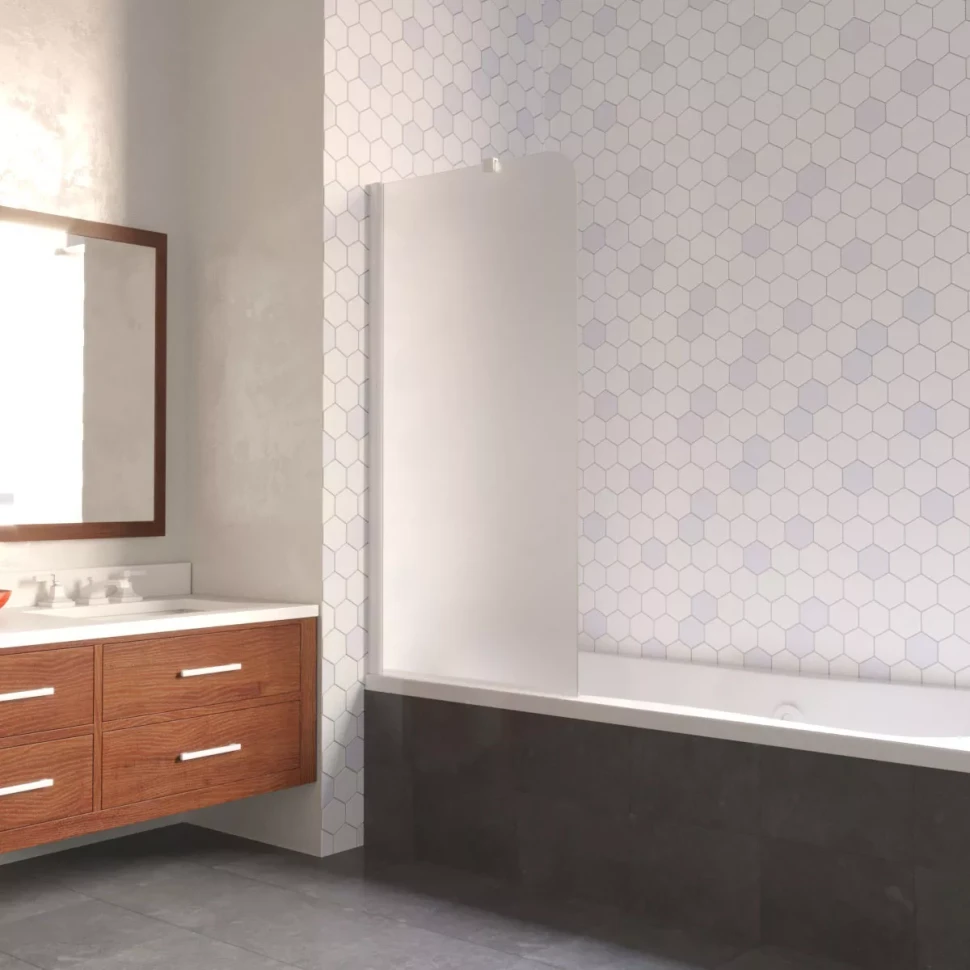 Ограждения на ванну Vegas-Glass EV LUX ST 76 белый